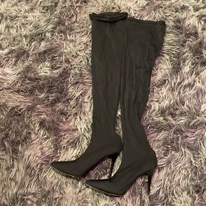 Black Thigh high boots size 10